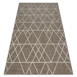 TAPPETO DI SPAGO SISAL FLOORLUX 20508 taupe / champagne TRIANGOLI