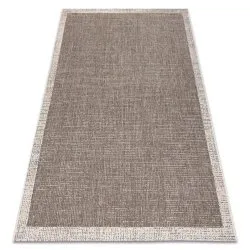 TAPPETO DI SPAGO SISAL FLOORLUX 20401 Telaio taupe / champagne