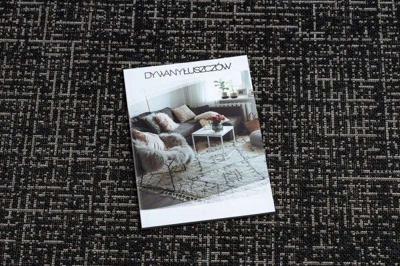 TAPPETO DI SPAGO SISAL FLOORLUX Cerchio 20401 Telaio nero / argento