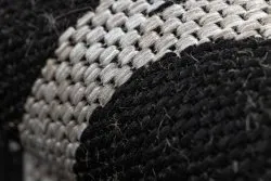 TAPPETO DI SPAGO SISAL FLOORLUX 20608 Traliccio marocchino nero / argento