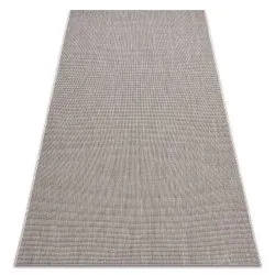 TAPPETO DI SPAGO SISAL FLOORLUX 20580 pianura tinta unita - argint / nero