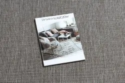 DYWAN SZNURKOWY SIZAL FLOORLUX 20580 gładki, jednolity, jednokolorowy - srebrny / czarny