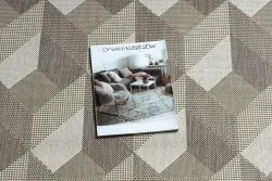 Dywan SZNURKOWY SIZAL FLAT 48624/686 KOSTKI 3D