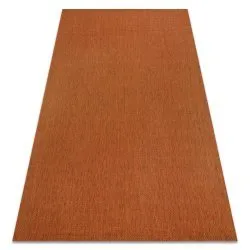 Tappeto di corda sisal FLAT 48663/120 terracotta liscio