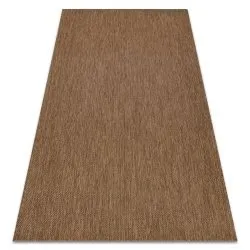 Tappeto di corda sisal FLAT 48663/870 marrone liscio