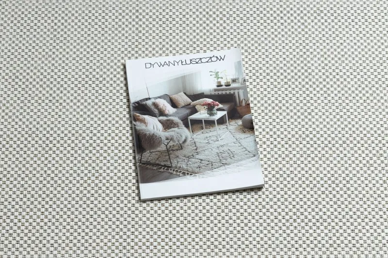 Tappeto di corda sisal FLAT 48663/060 crema liscio
