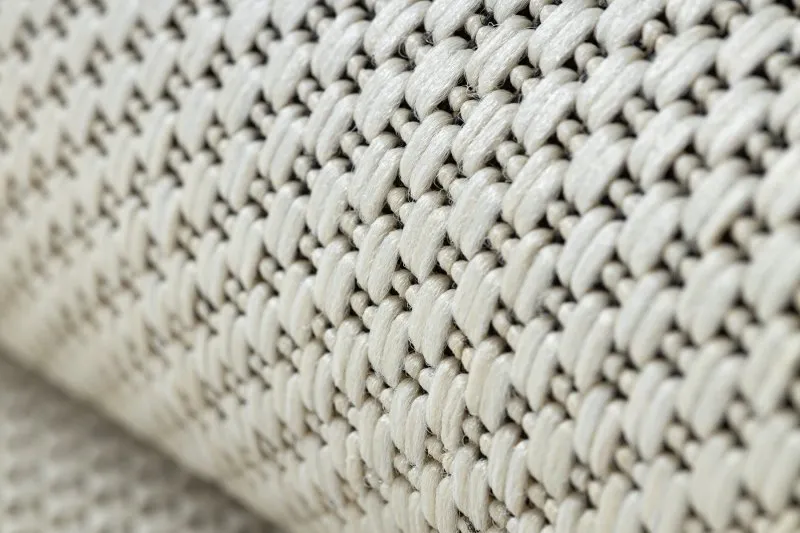 Tappeto di corda sisal FLAT 48663/060 crema liscio