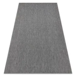 Tappeto di corda sisal FLAT 48663/920 antracite liscio