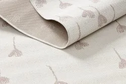 Dywan SZNURKOWY SIZAL FLAT 48779/526 Kwiatuszki krem róż