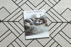 Dywan SZNURKOWY SIZAL FLAT 48731960 Kwadraty, romby, geometryczny krem / szary 