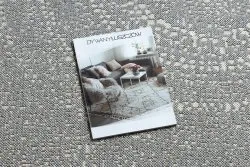 Dywan SZNURKOWY SIZAL FLAT 48832637 Koła, kropki szary / krem