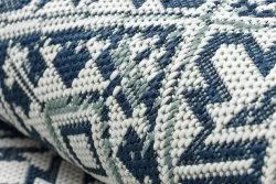 Tappeto DI SPAGO SISAL Colore 19247/699 Quadri Rombi Piastrelle Blu