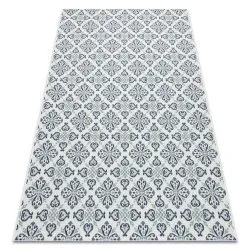 Tappeto DI SPAGO SISAL Colore 19246/969 Fiori Bianco