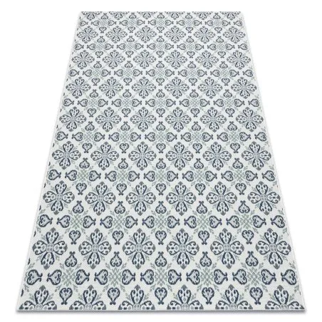 Tappeto DI SPAGO SISAL Colore 19246/969 Fiori Bianco