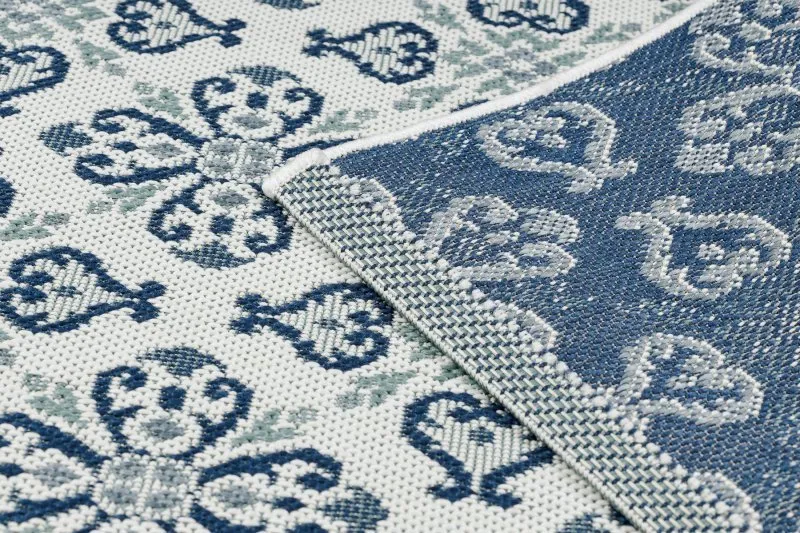 Tappeto DI SPAGO SISAL Colore 19246/969 Fiori Bianco