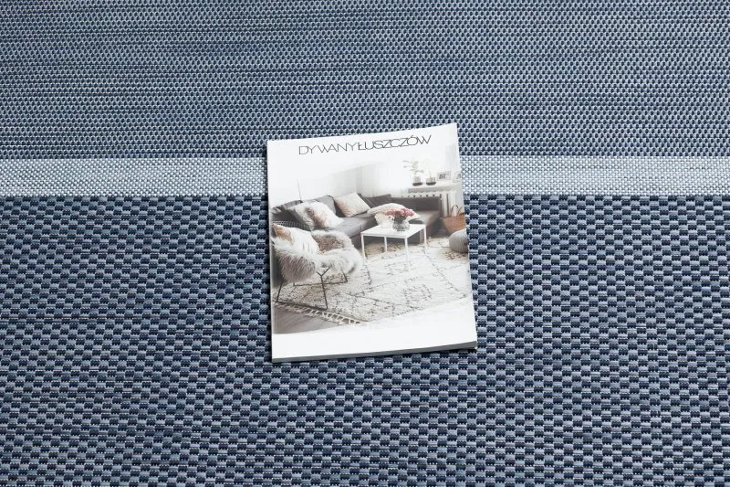 Tappeto DI SPAGO SISAL Colore 47011/309 Striscie Blu