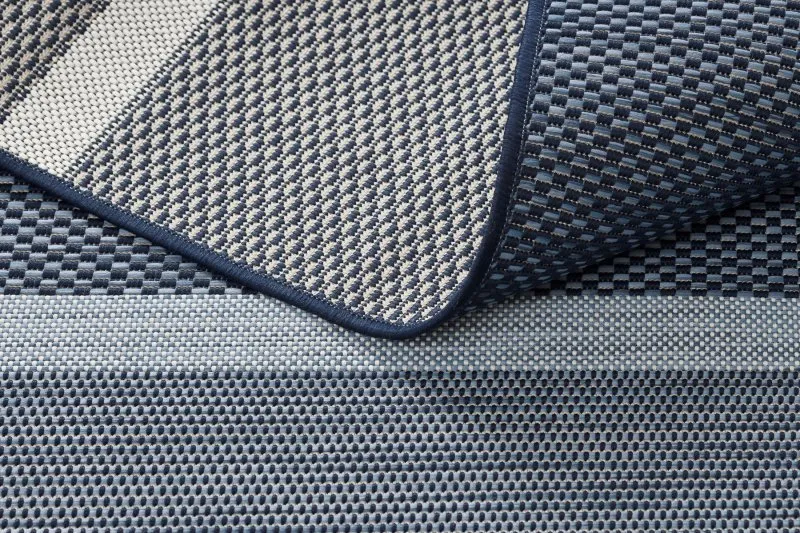 Tappeto DI SPAGO SISAL Colore 47011/309 Striscie Blu