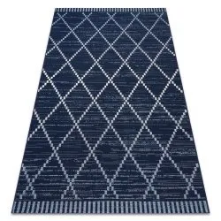 Tappeto DI SPAGO SISAL Colore 47268/309 Rombi Quadri Blu