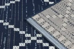 Tappeto DI SPAGO SISAL Colore 47268/309 Rombi Quadri Blu