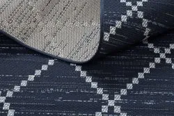 Tappeto DI SPAGO SISAL Colore 47268/309 Rombi Quadri Blu
