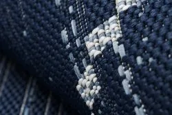 Tappeto DI SPAGO SISAL Colore 47268/309 Rombi Quadri Blu