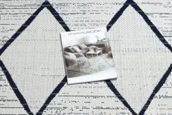 Tappeto DI SPAGO SISAL Colore 47272/396 Rombi Quadri Bianco