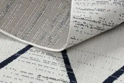 Tappeto DI SPAGO SISAL Colore 47272/396 Rombi Quadri Bianco