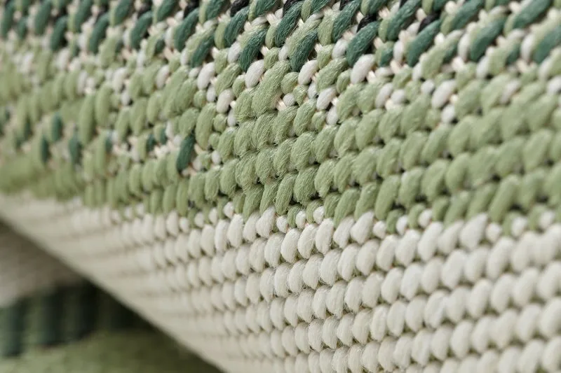 Dywan SZNURKOWY SIZAL COLOR 19434/062 Liście Zielony JUNGLE