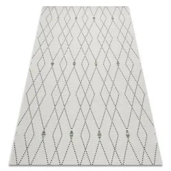 Tappeto DI SPAGO SISAL Colore 19443/062 Rombi Crema