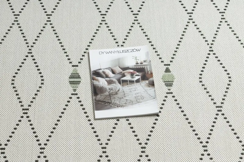 Tappeto DI SPAGO SISAL Colore 19443/062 Rombi Crema