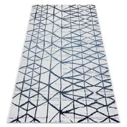 Tappeto Colore 47278306 SISAL linee, triangoli beige / blu