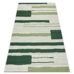 Tappeto Colore 19676362 SISAL linee beige / verde