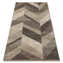 Tappeto FEEL 5673/15055 SPINA DI PESCE beige / marrone / crema