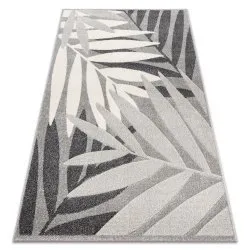 Tappeto FEEL 1827/16811 FOGLIE grigio / crema