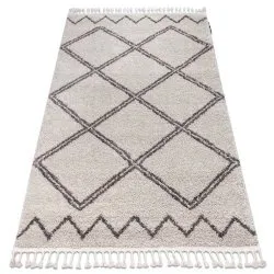 Tappeto BERBER ASILA B5970 crema / marrone Frange berbero marocchino shaggy
