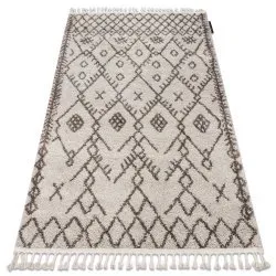 Tappeto BERBER TANGER B5940 crema / marrone Frange berbero marocchino shaggy