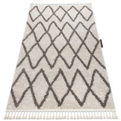 Tappeto BERBER BENI crema Frange berbero marocchino shaggy