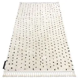 Tappeto BERBER SYLA B752 puntini crema Frange berbero marocchino shaggy