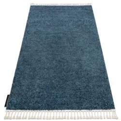 Tappeto BERBER 9000 blu Frange berbero marocchino shaggy