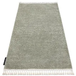 Tappeto BERBER 9000 verde Frange berbero marocchino shaggy