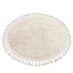 Tappeto BERBER 9000 cerchio crema Frange berbero marocchino shaggy