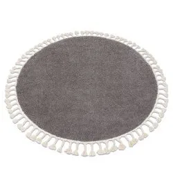 Tappeto BERBER 9000 cerchio maro Frange berbero marocchino shaggy