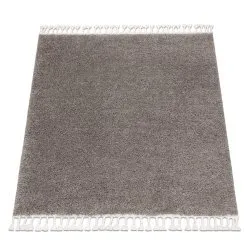 Tappeto BERBER quadrato 9000 marrone Frange berbero marocchino shaggy