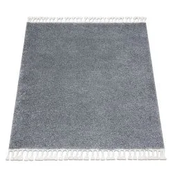 Tappeto BERBER quadrato 9000 grigio Frange berbero marocchino shaggy