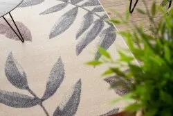 Dywan HEOS 78428 krem / róż LIŚCIE MONSTERA