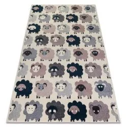 Tappeto HEOS 78468 crema / rosa / blu / grigio PECORE