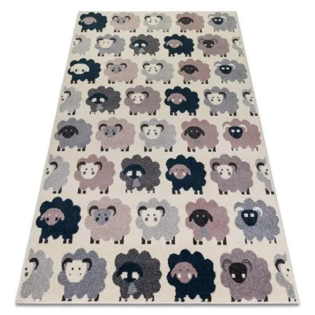 Tappeto HEOS 78468 crema / rosa / blu / grigio PECORE