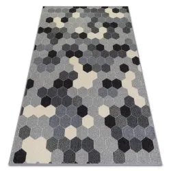 Tappeto HEOS 78537 grigio / crema Esagono