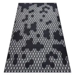 Tappeto HEOS 78547 anthracite / crema ESAGONO, PUZZLE