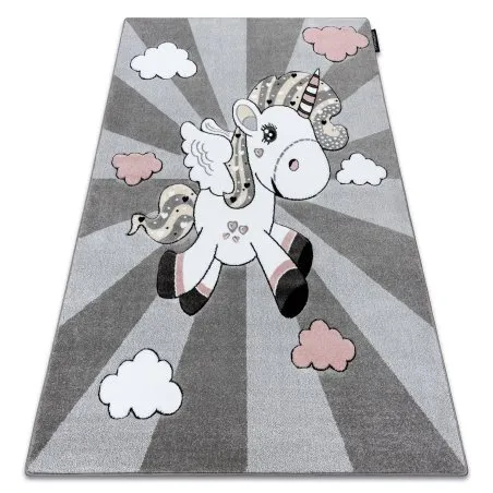 Tappeto PETIT UNICORN UNICORNO grigio